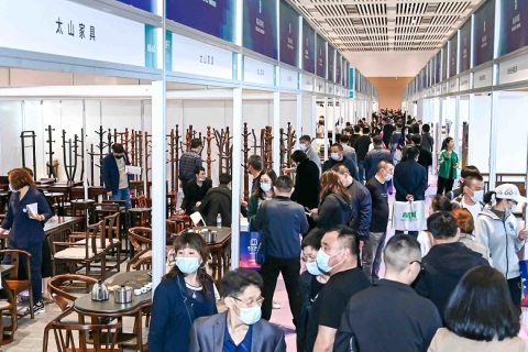 青岛木工机械展展会现场图片
