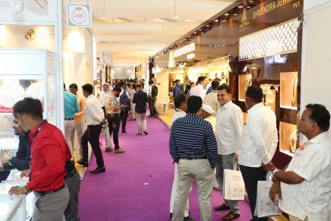 印度加尔各答珠宝首饰展览会展会现场图片
