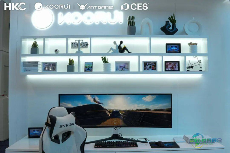 HKC惠惠科视界RGB-MiniLED与1080Hz高刷双旗舰亮相CES 2026际消费电子展