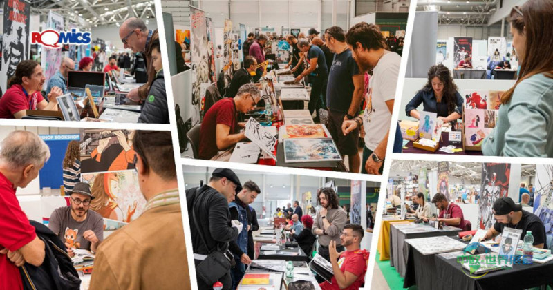 意大利罗马国际秋季漫画动画电影展 Romics 37 艺术家巷回归，众创作者齐聚第7馆